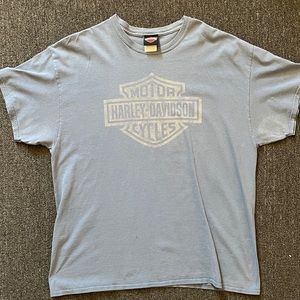 Light blue vintage Harley Davidson t shirt